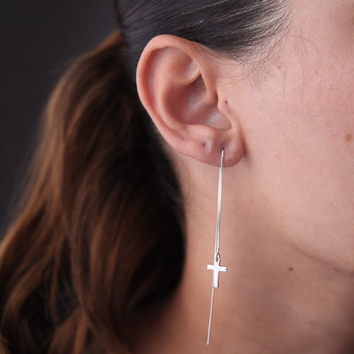 Brinco Agulha Cruz - Imagem 2