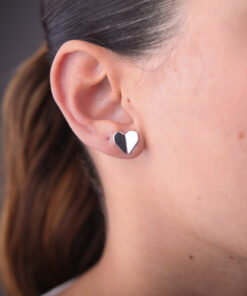 Brinco Coração Origami