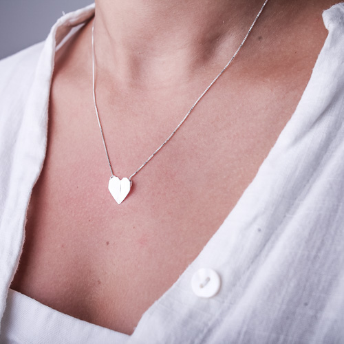 Colar Coração Origami - Imagem 3