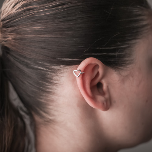 Piercing Fake Coração G - Imagem 2