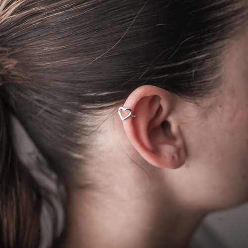 Piercing Fake Coração G