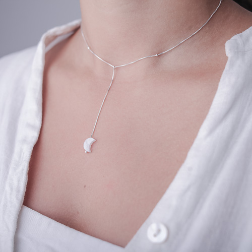 Choker Lua Madrepérola e Bolinhas - Imagem 2