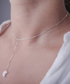 Choker Lua Madrepérola e Bolinhas