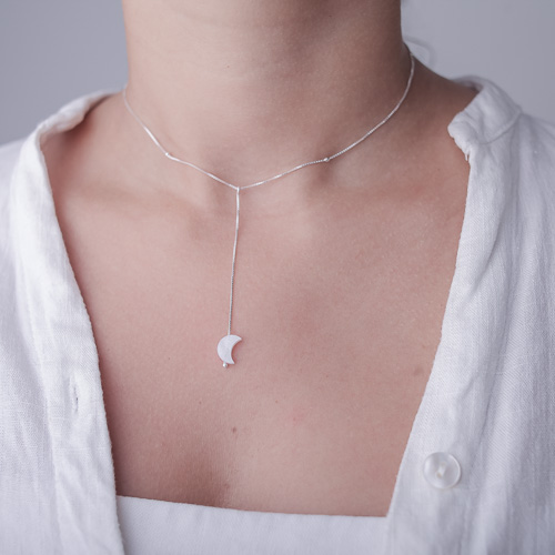 Choker Lua Madrepérola e Bolinhas - Imagem 3