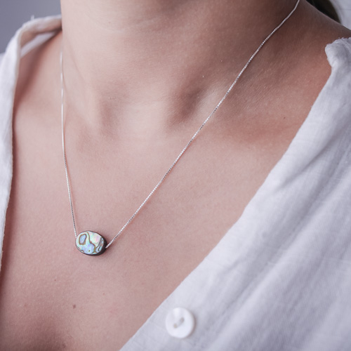 Colar Abalone Oval M