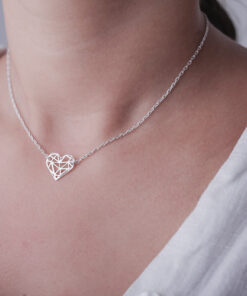 Alternative view of Choker Coração Recortes