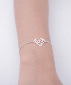 Pulseira Coração Recortes