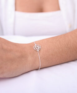 Pulseira Rosa Recortes