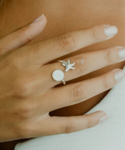 anel madreperola e estrela do mar