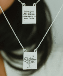 escapulario arvore da vida galhos fortes em prata 925 focada