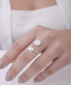 Anel Estrela e Madrepérola