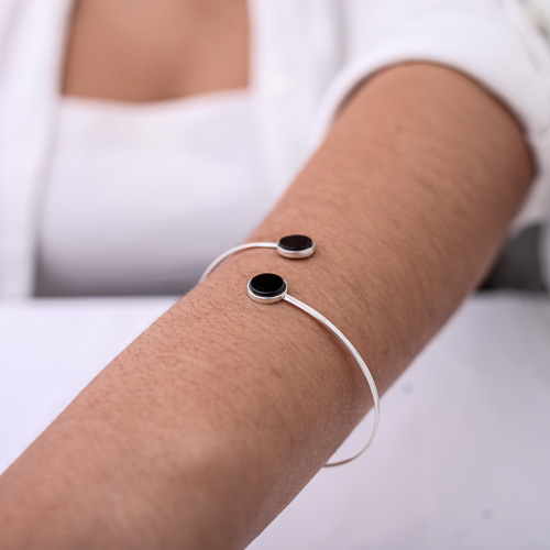 Bracelete Ágata Negra