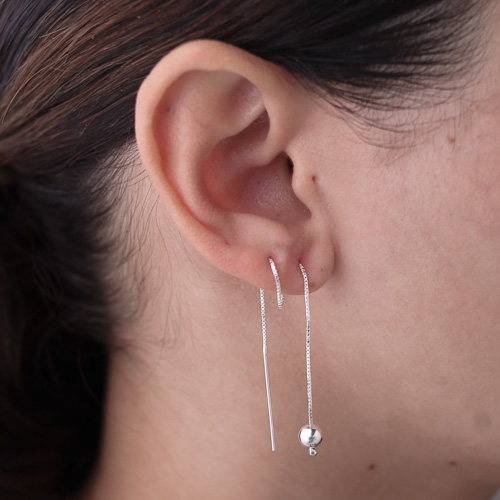 Brinco Agulha Bolinha - Imagem 2