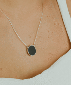 Alternative view of Colar Ágata Negra Castroada