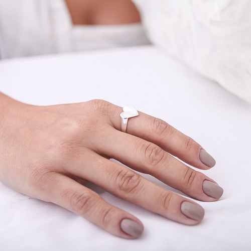 Anel Coração Origami - Imagem 2