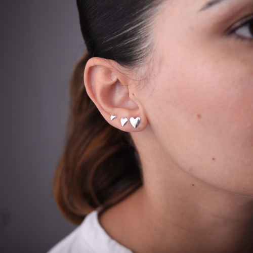 Brinco Trio Corações