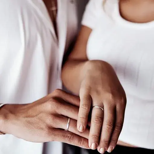 Aliança Fina Meia Cana - Imagem 2