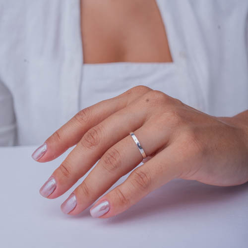 Aliança Fina Reta