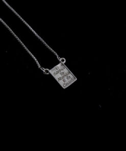 Escapulario Sagrado Coração e de Jesus e Maria de prata 925 em tecido preto