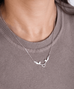 Alternative view of Colar Dois Meninos com Coração