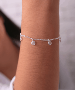 Pulseira Zircônias Pendentes